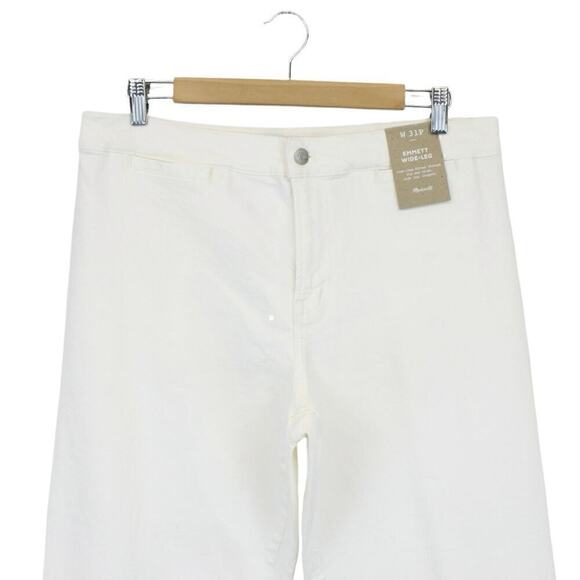 Madewell Emmett Wide-Leg Crop Jean Welt Pocket Edition Tile White Size 31 P NWT - Picture 3 of 8